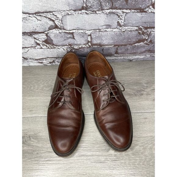 First Brown Leather Oxfords Men Sz 42.5EU/9.5M US main image 2